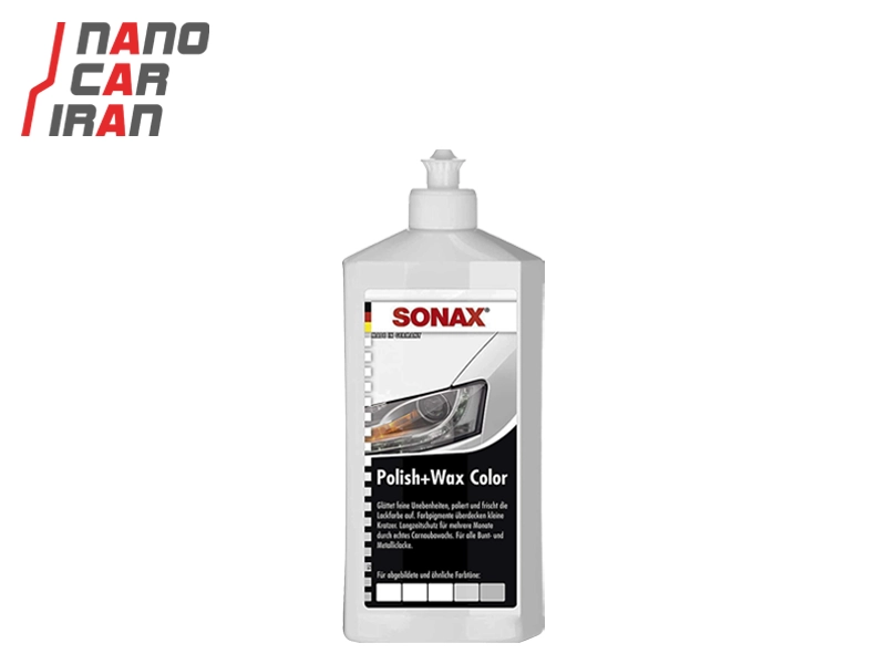 پولیش و واکس سفید خودرو 500 میلی‌لیتر سوناکس Sonax Polish & Wax Color White 500ml